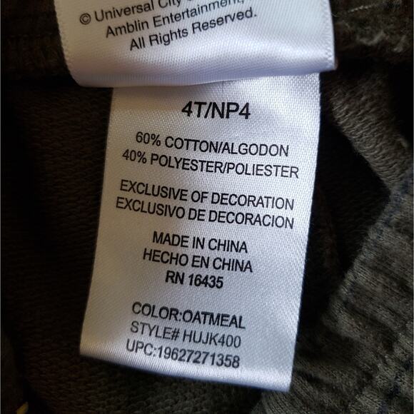 Jurassic World Boy's Shorts Green Black Zipper Pockets Size 4T - Picture 4 of 5